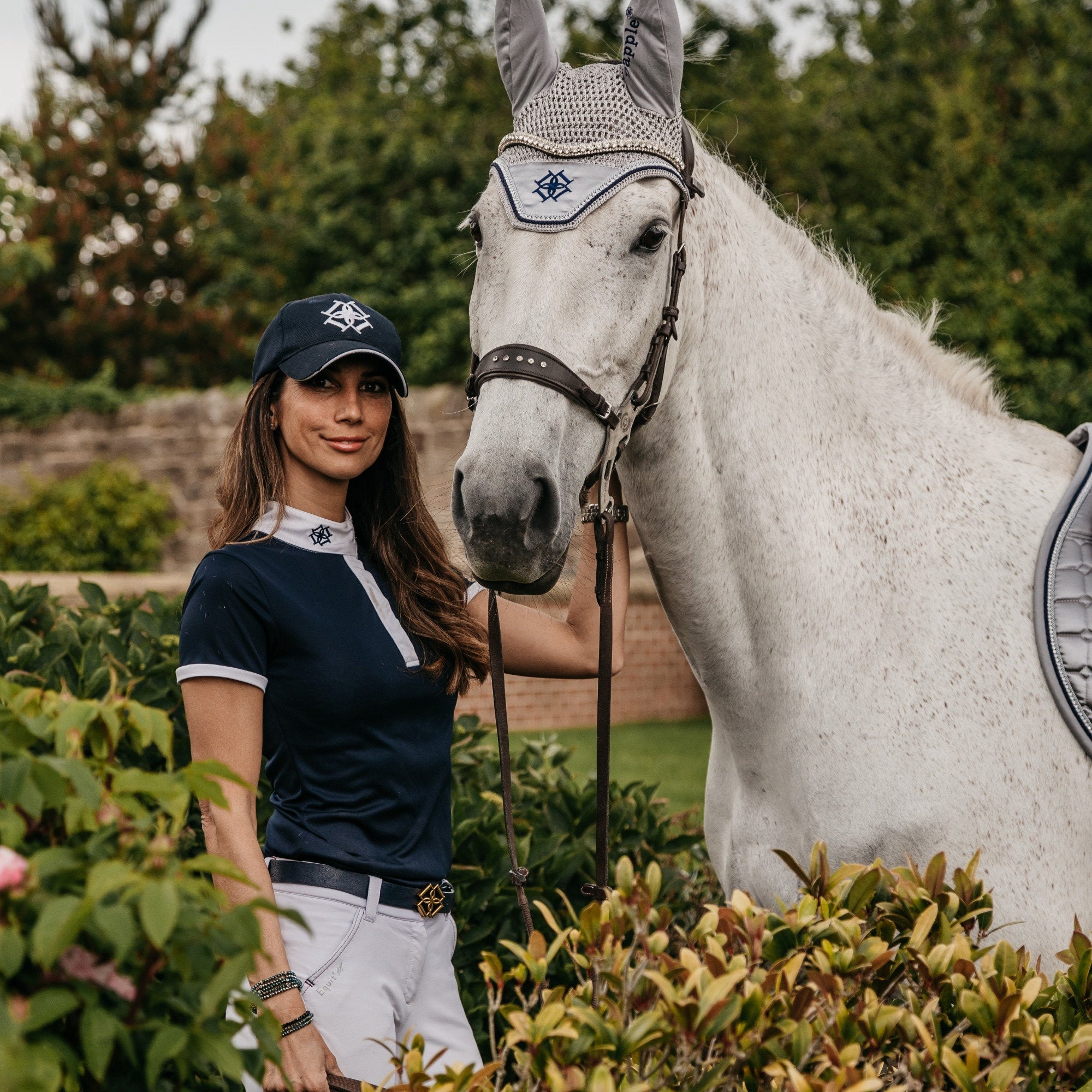 Dapple Equestrian Navy Show Shirt