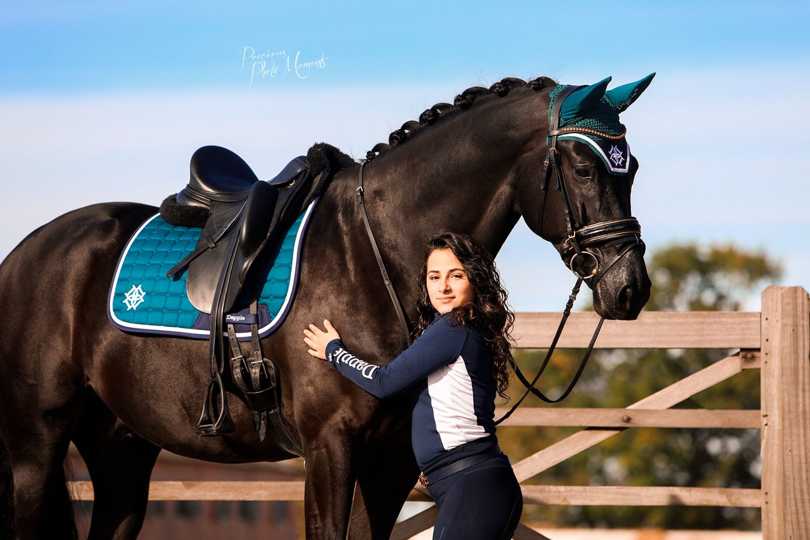 Dapple Equestrian Teal Green Dressage Saddle Pad
