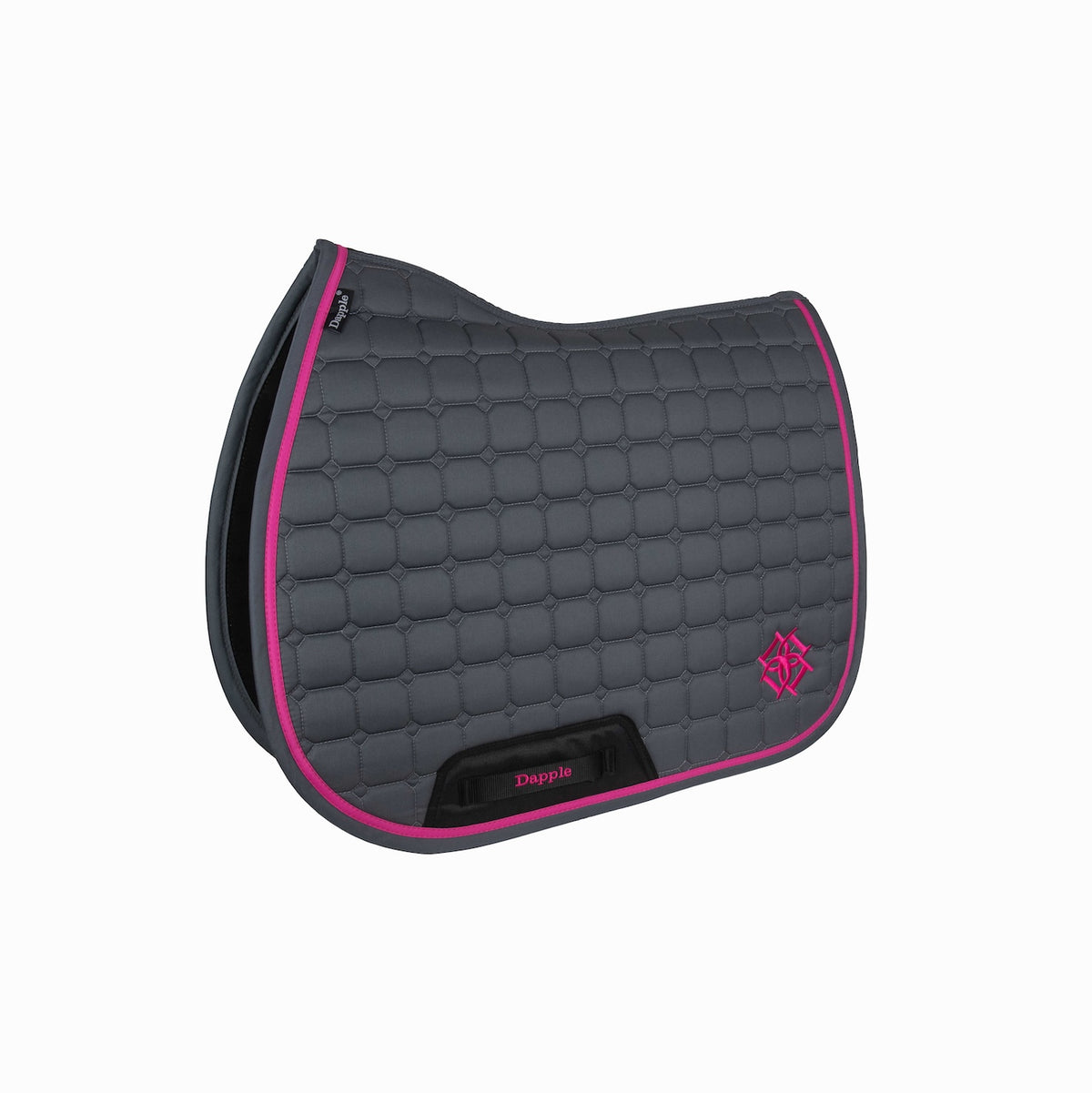 Grey & Fuchsia Saddle Pad