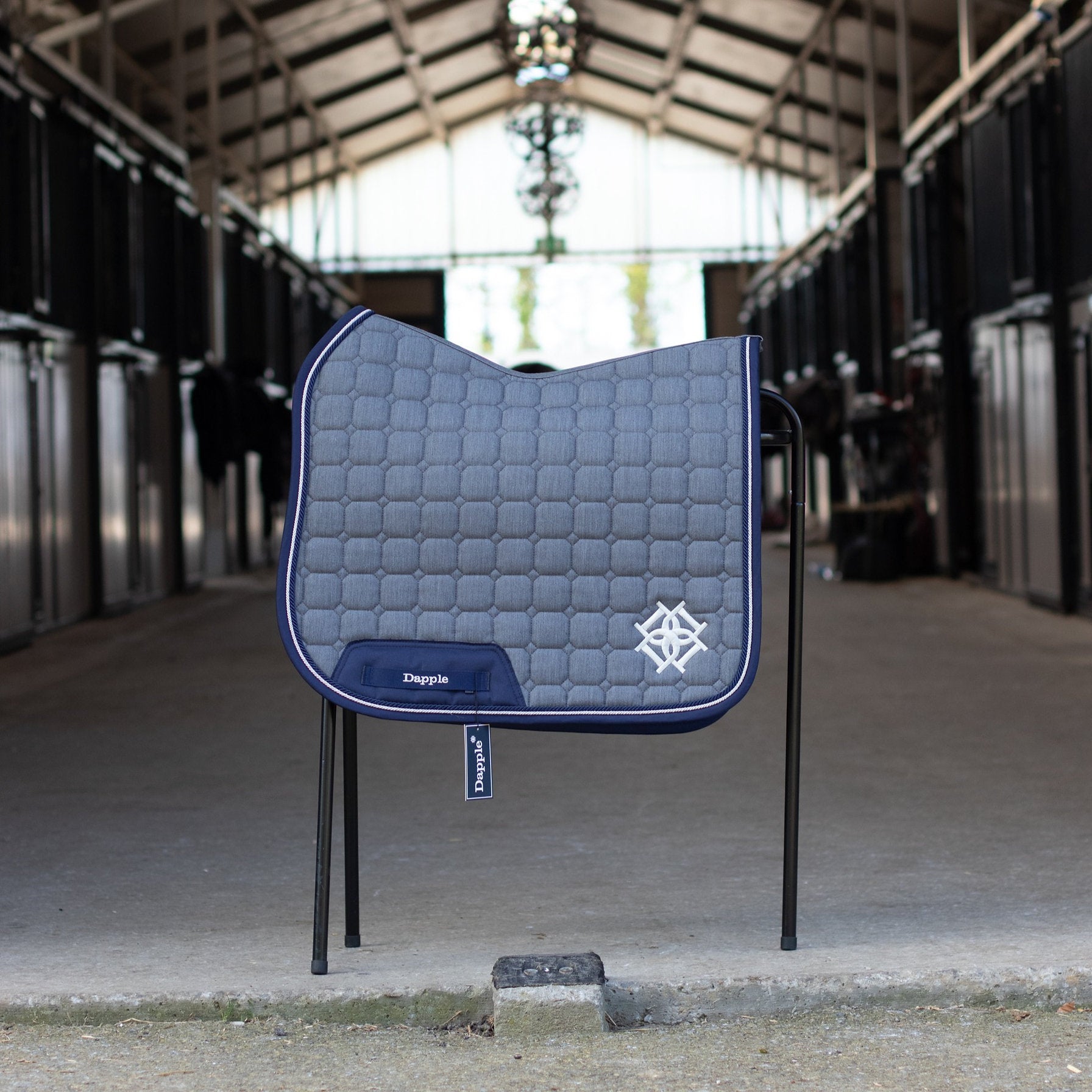 Grey Melange Dressage Saddle Pad