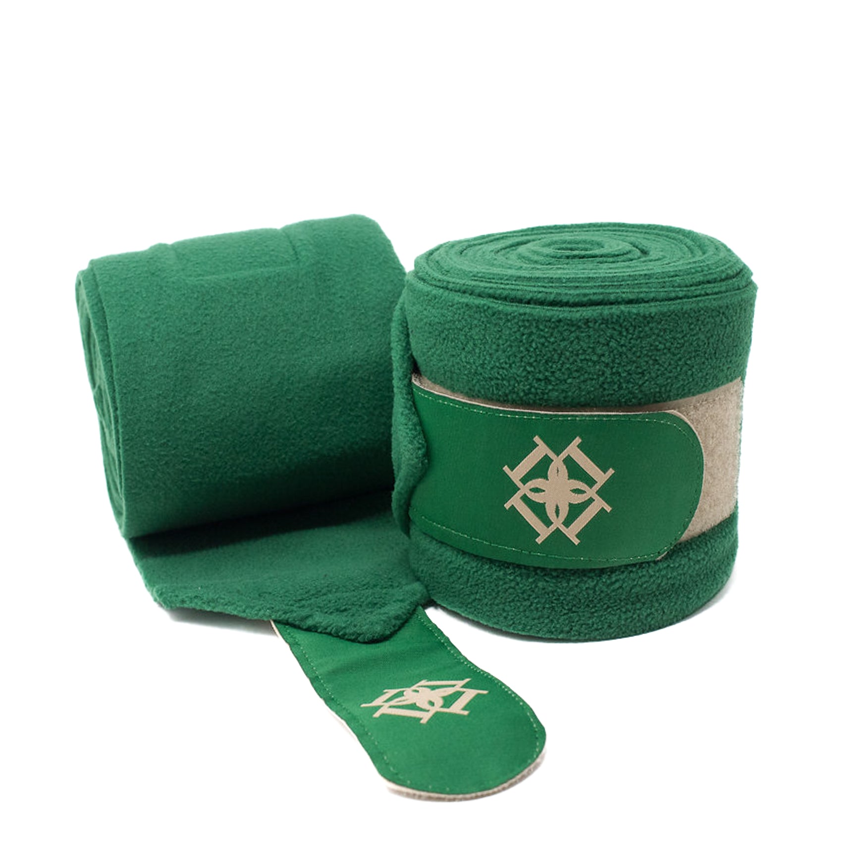 Dapple Equestrian set of 4 Irish Green Fleece Bandages