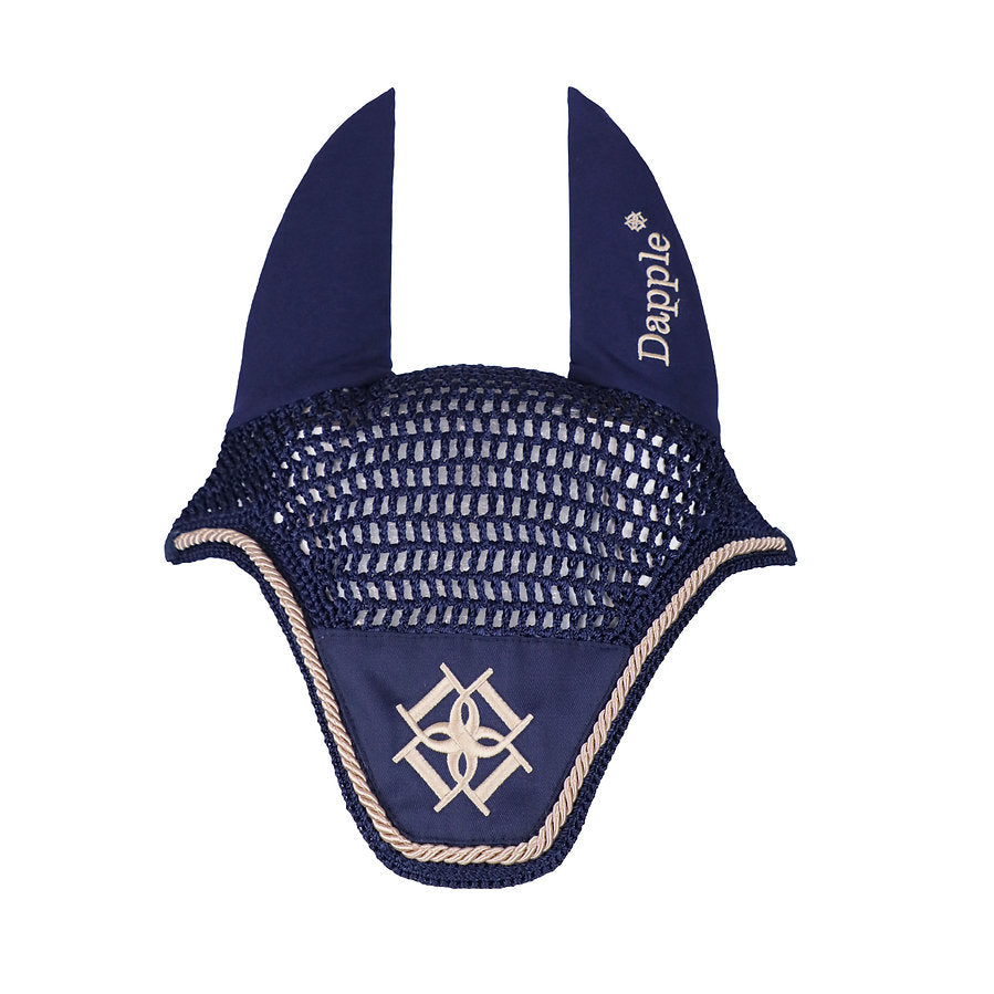 Navy and Beige Fly Veil