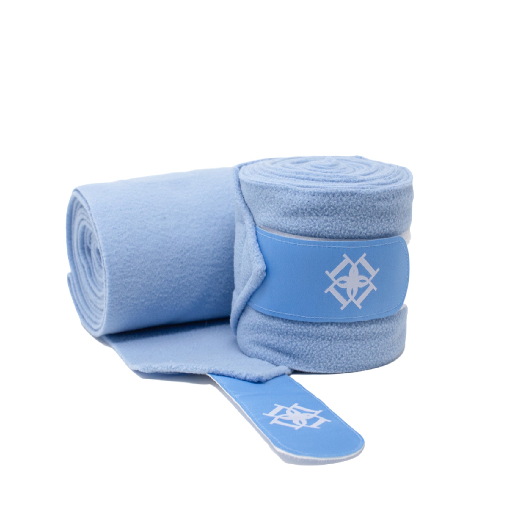 Dapple Equestrian set of 4 Sky Blue Fleece Bandages