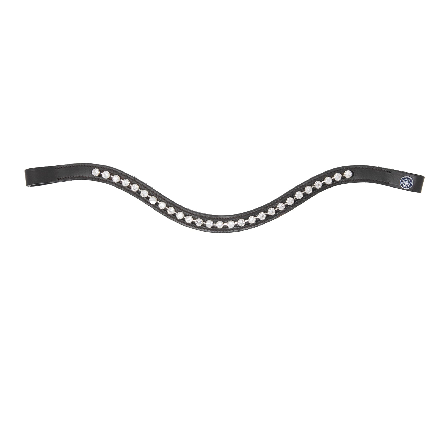 Dapple Equestrian horse browband with white Diamante details called Sugar Browband