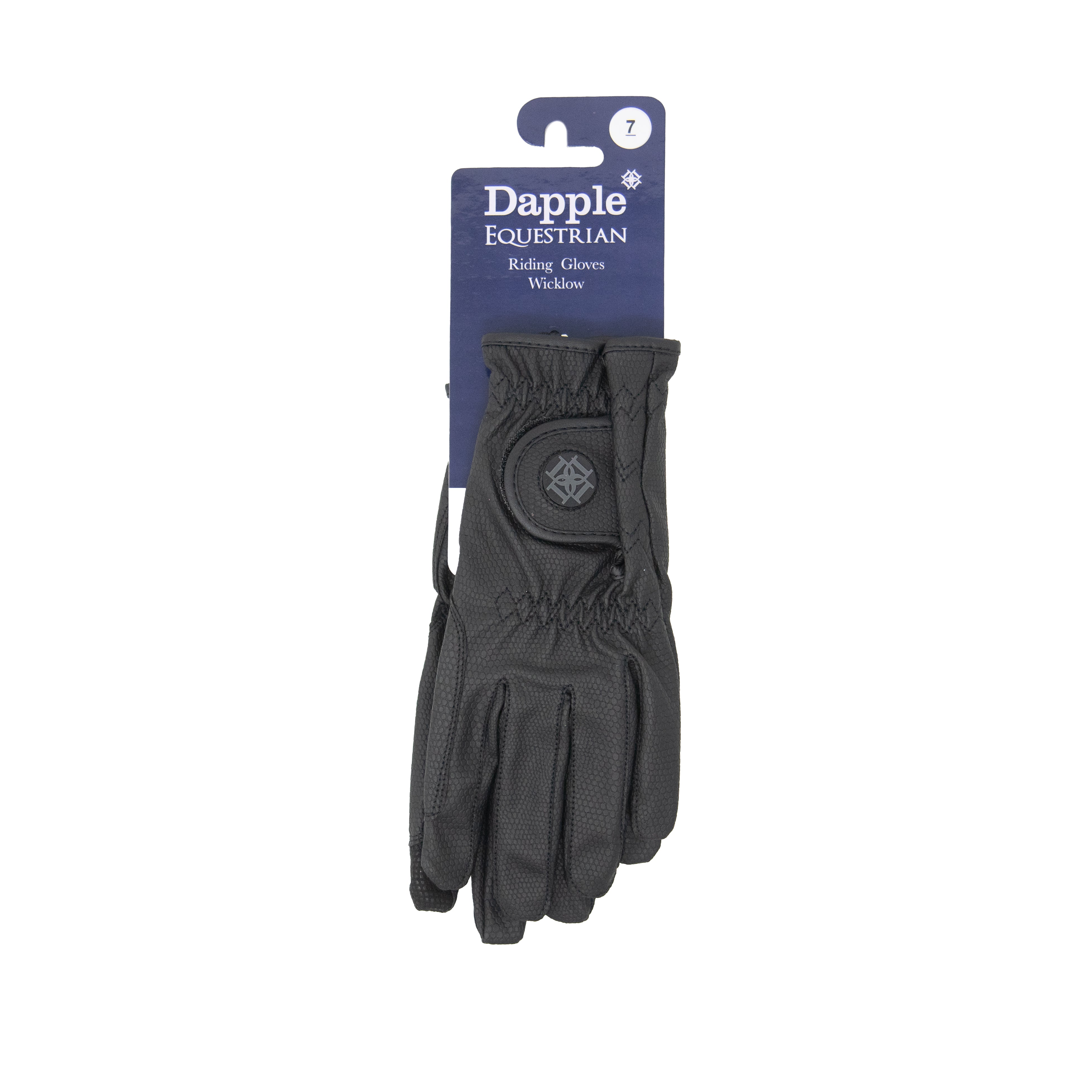 Black Riding Gloves by Dapple Equestrian with Touch Screen Compatible.