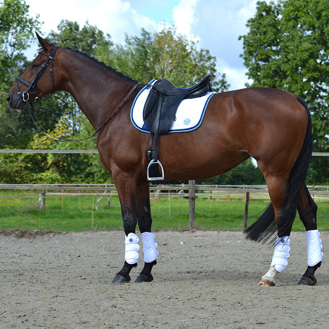 Dapple Equestrian White Horse Boots set of 4