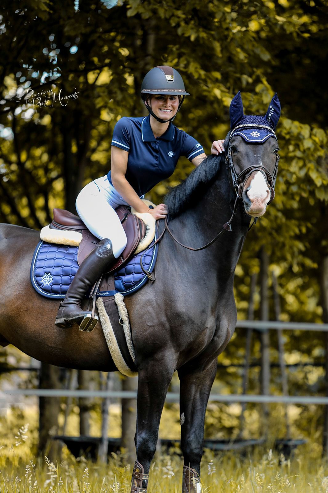 Dapple Oxford Blue Jump Saddle Pad