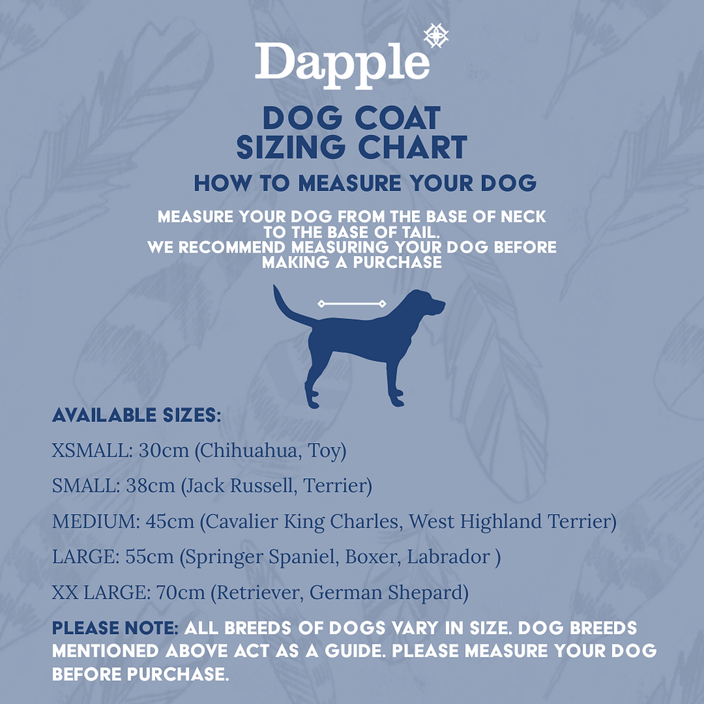 Dog Coat Size Guide