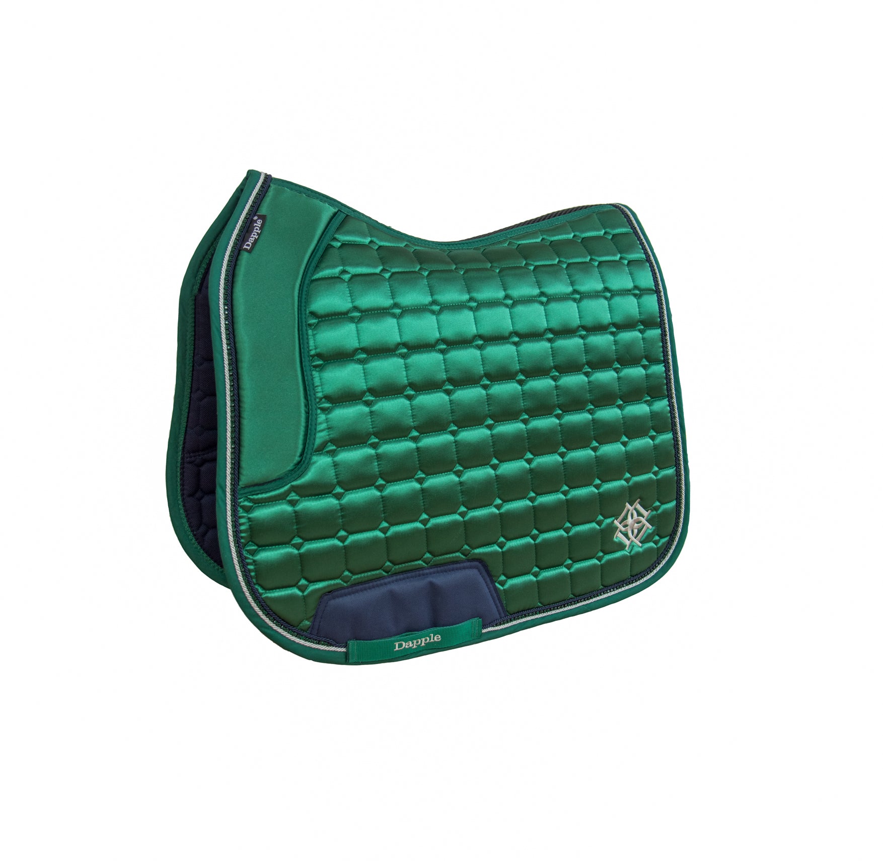 Emerald Green Diamanté Dressage Saddle Pad 