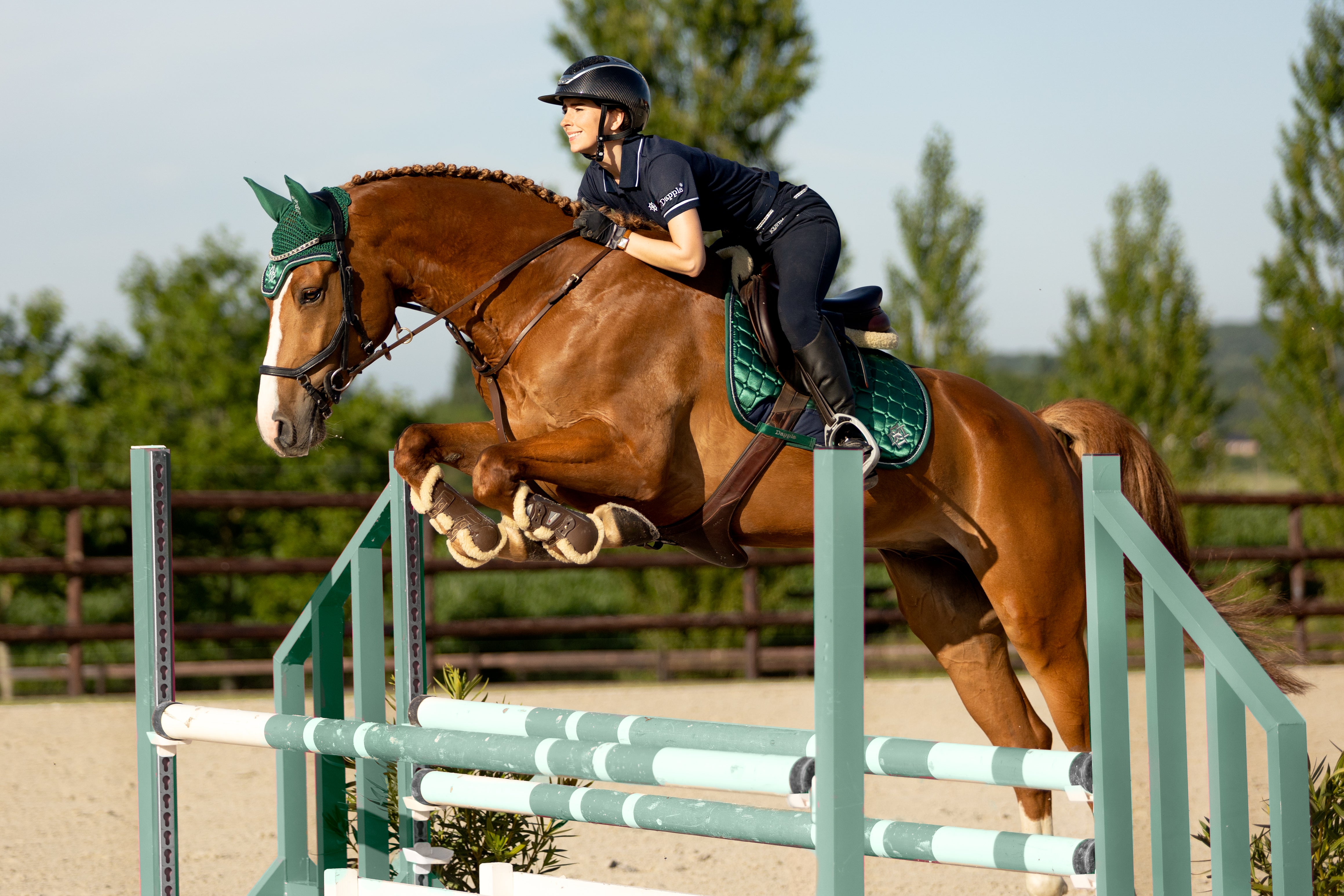 Emerald Green Jump Saddle Pad