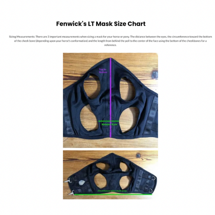 Fenwick Liquid Titanium Mask Black Size Chart
