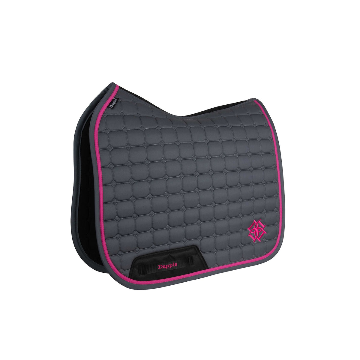 Grey & Fuchsia Dressage Saddle Pad