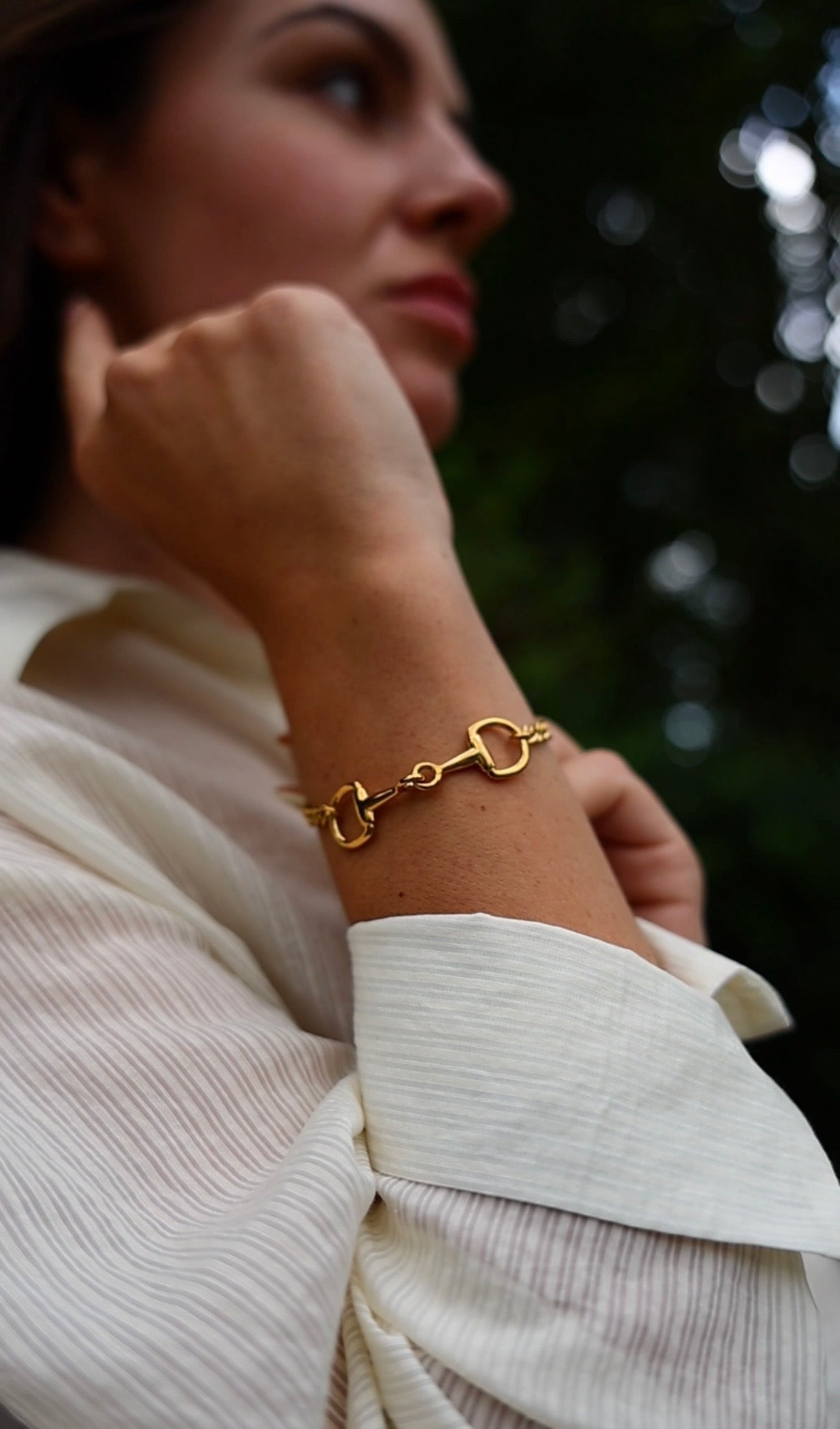 Dazzle Eggbut Cuban Bracelet