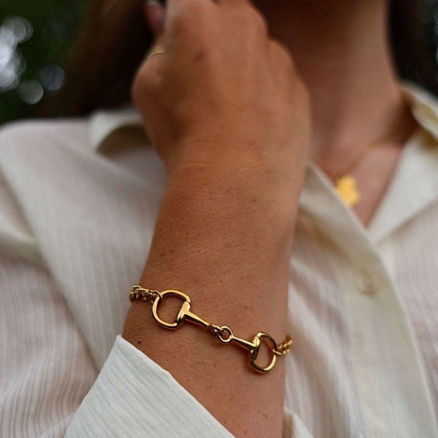 Dazzle Eggbutt Cuban Bracelet