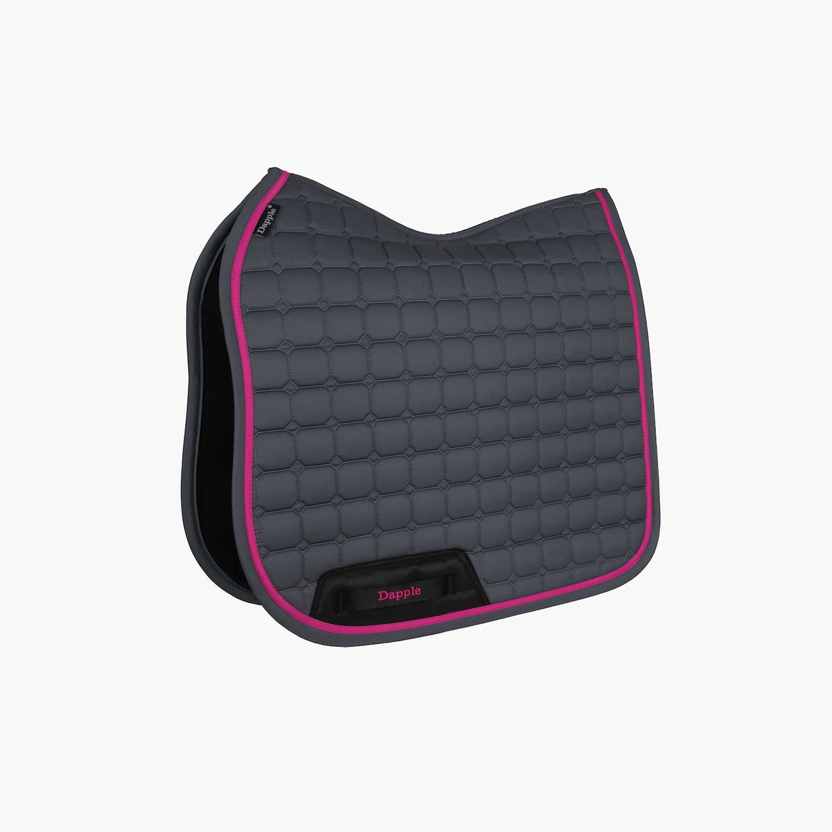 Grey & Fuchsia Dressage Saddle Pad