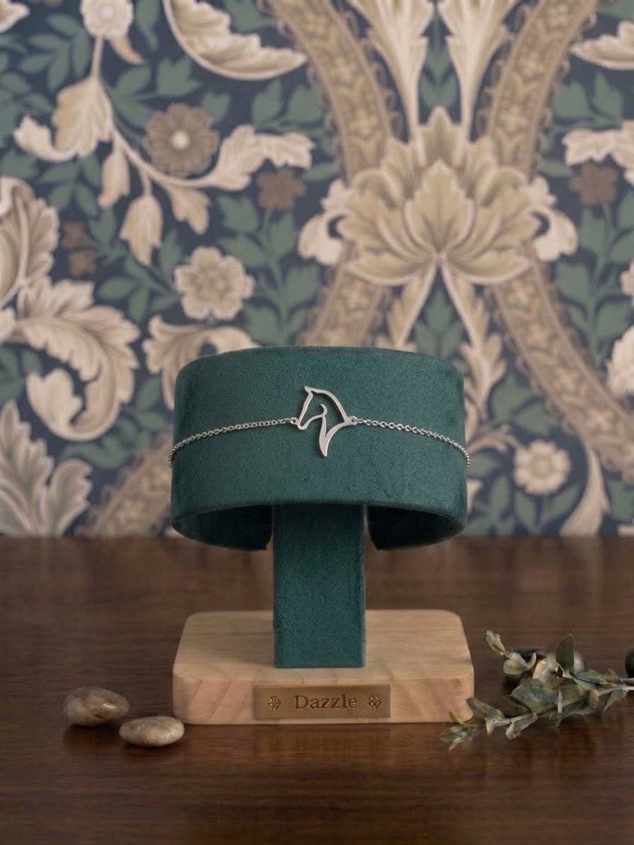 Dazzle Penny Horse Head Bracelet