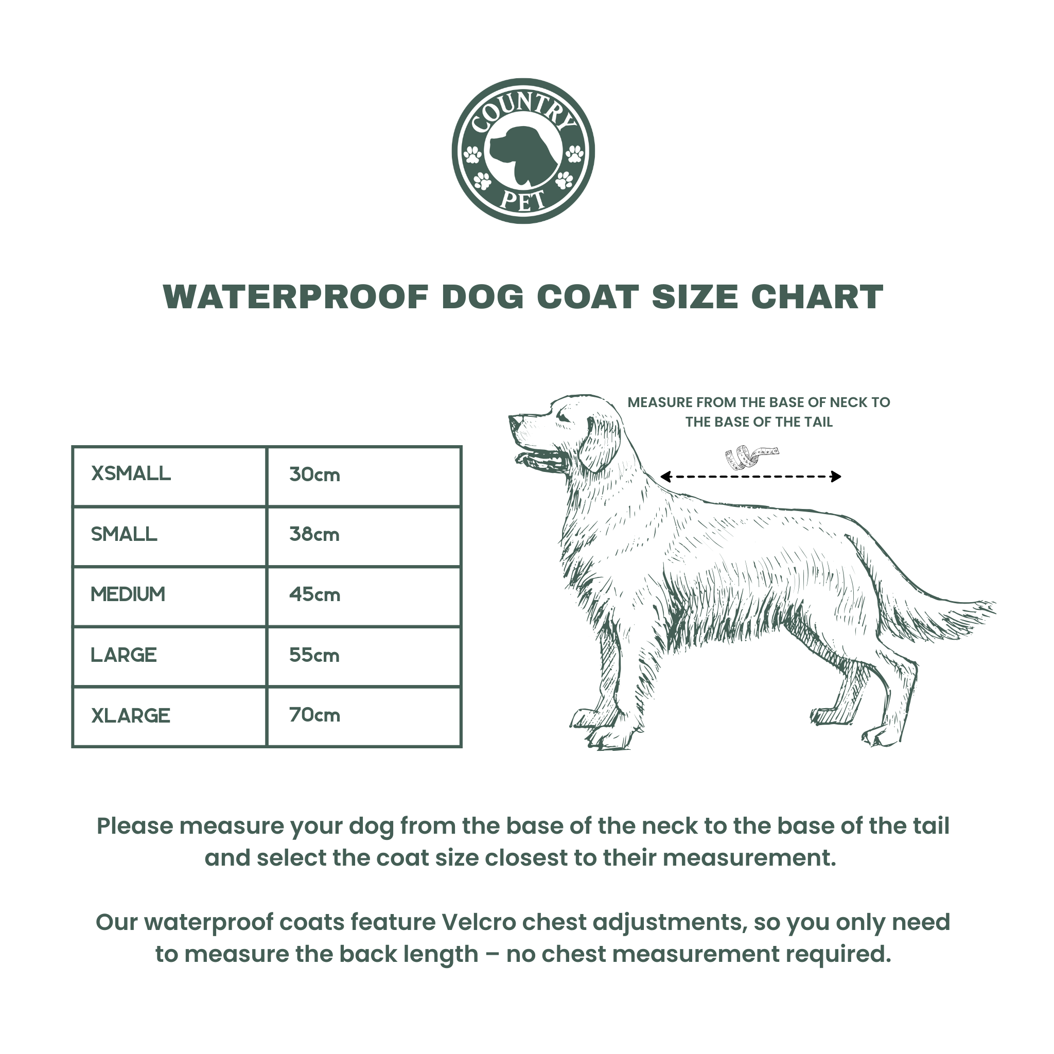 Green Waterproof Dog Coat