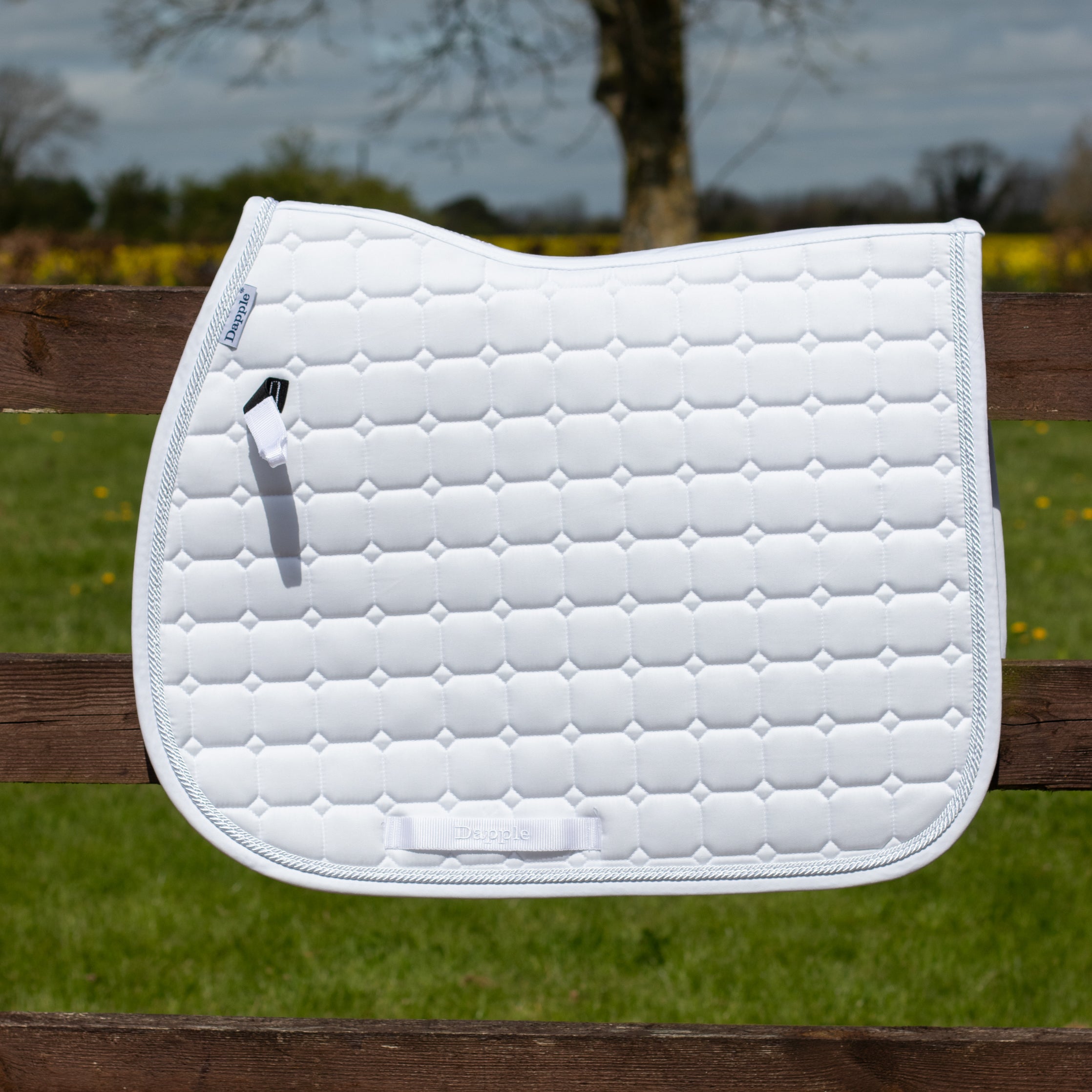 White Jump Saddle Pad - No Logo