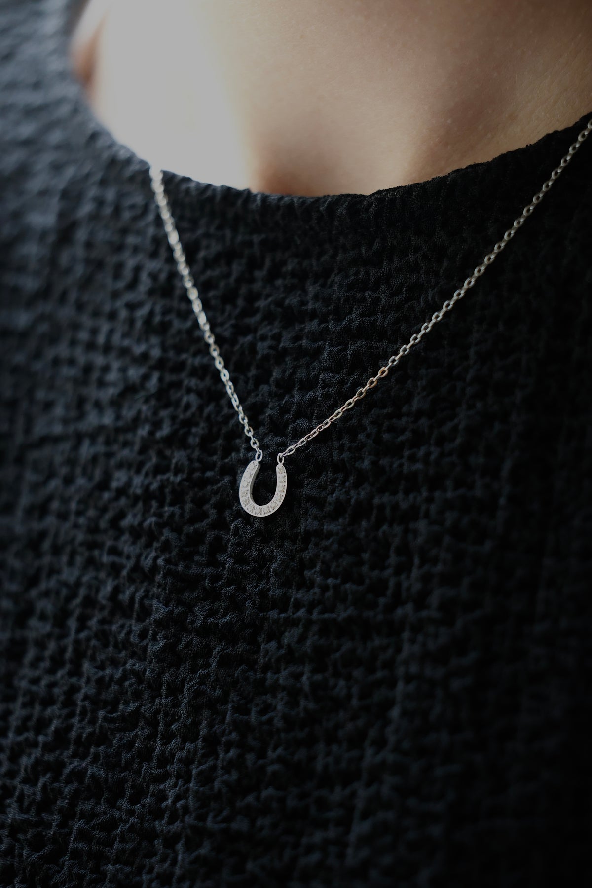 Dazzle Jennie Horseshoe Bling Necklace